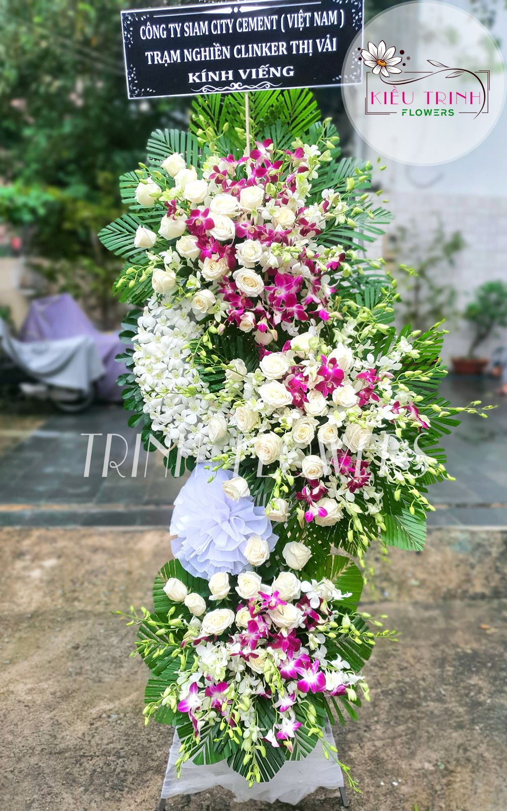 Cành Hoa Trắng T375